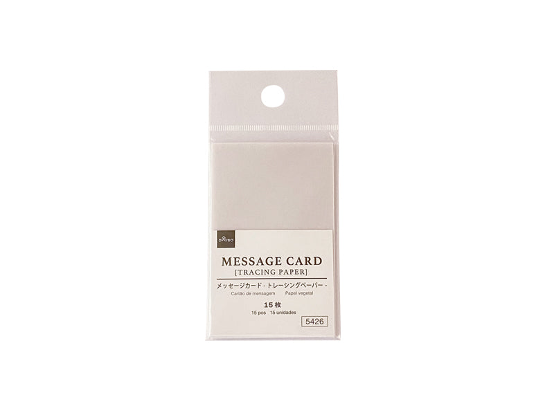 メッセージカード（トレーシングペーパー、１５枚） ダイソー(DAISO)