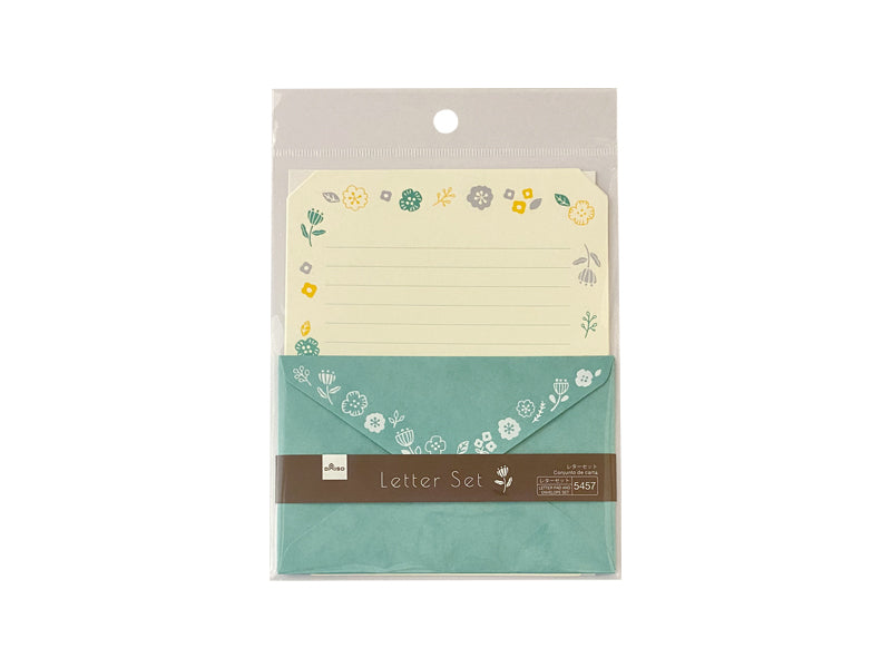 レターセット（北欧花） ダイソー(DAISO)