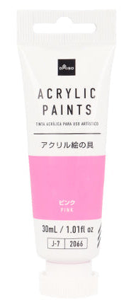アクリル絵の具（ピンク） ダイソー(DAISO)