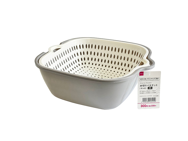 水切りバスケット（ザル付） ダイソー(DAISO)