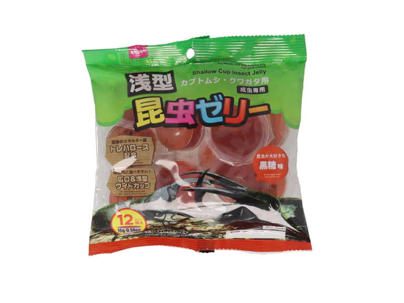 浅型昆虫ゼリー（黒糖味、１６ｇ×１２個） ダイソー(DAISO)