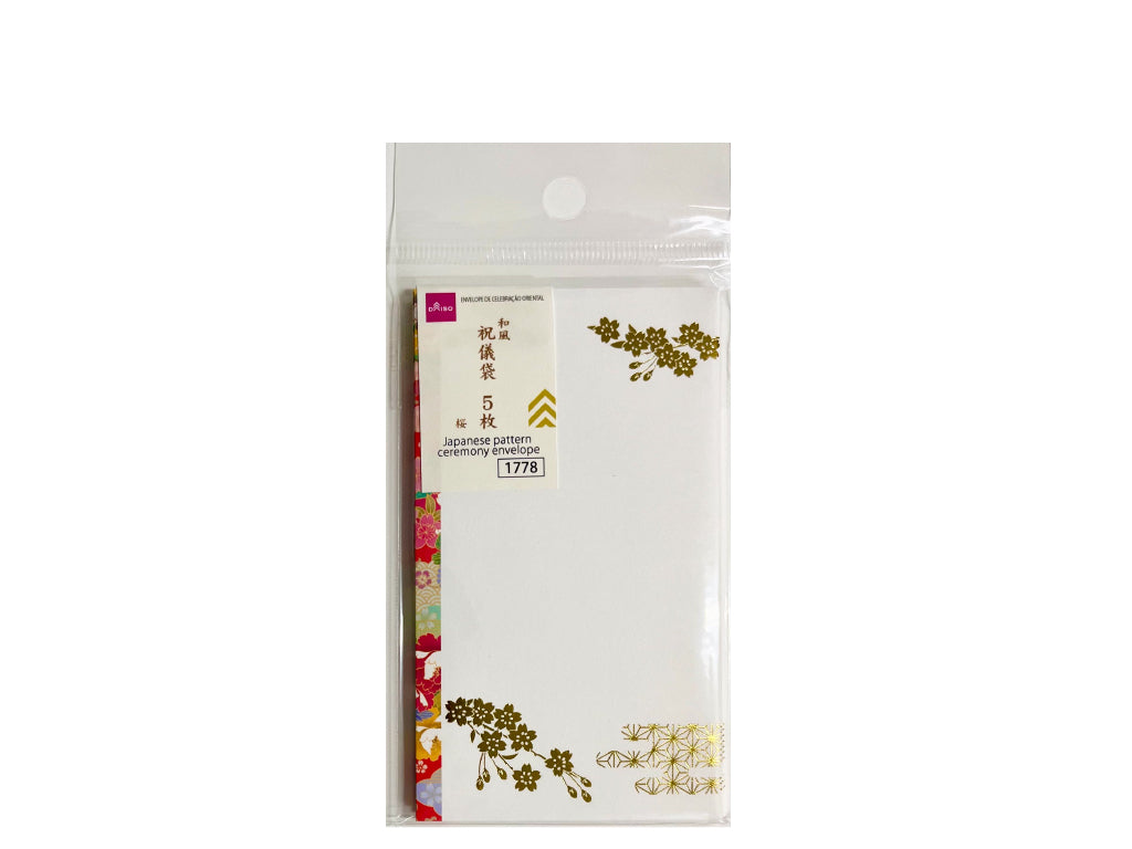 和風祝儀袋（桜、５枚） ダイソー(DAISO)