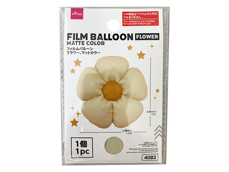 フィルムバルーン（フラワー、マットカラー） ダイソー(DAISO)