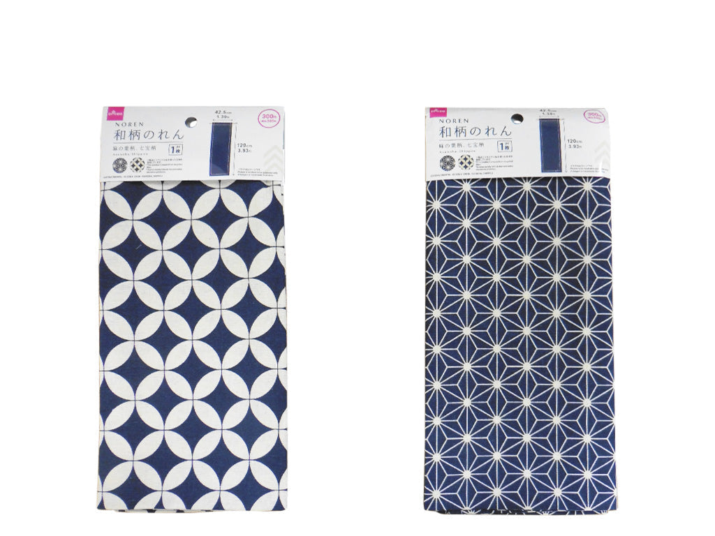 和柄のれん（麻の葉、七宝） ダイソー(DAISO)