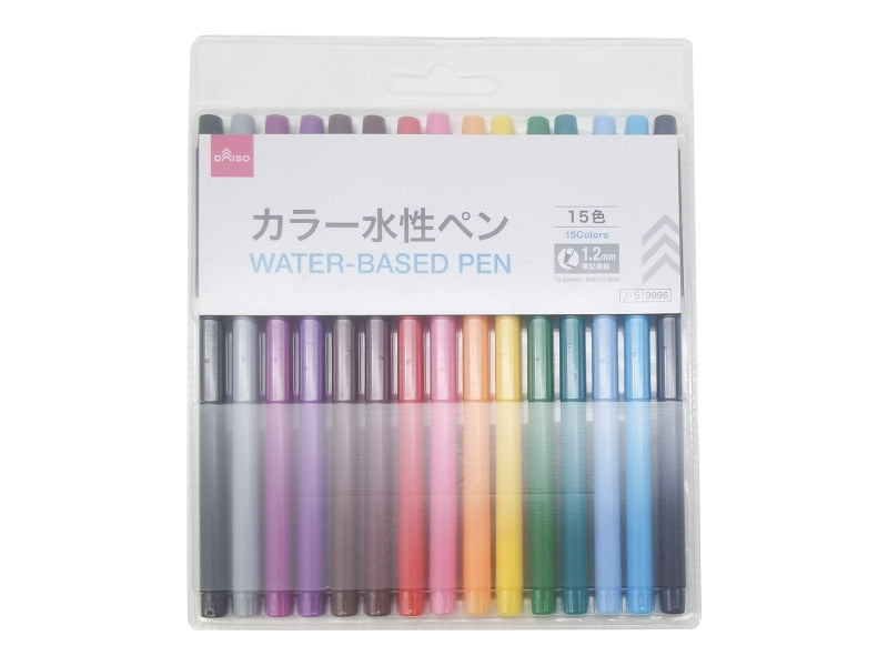 カラー水性ペン（１５色） ダイソー(DAISO)