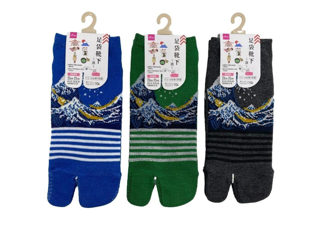 レディース足袋ソックス（波） ダイソー(DAISO)