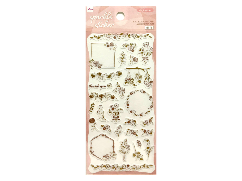 スパークルステッカー（花） ダイソー(DAISO)