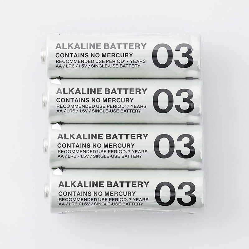 アルカリ乾電池（単３形、４本） ダイソー(DAISO)