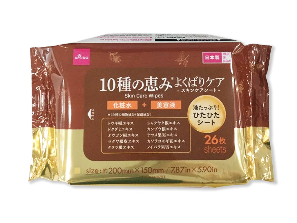 ＆．スキンケアシート（１０種の恵み、２６枚） ダイソー(DAISO)