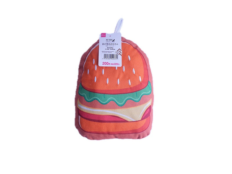 音が鳴るおもちゃ（犬用、ハンバーガー） ダイソー(DAISO)