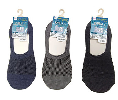 １秒吸水ソックス（メンズ、粗メッシュ、カバー） ダイソー(DAISO)