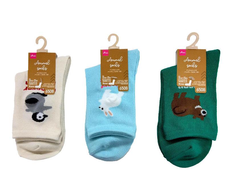 アニマルソックス（レギュラー丈、ペンギン、うさぎ、くま） ダイソー(DAISO)