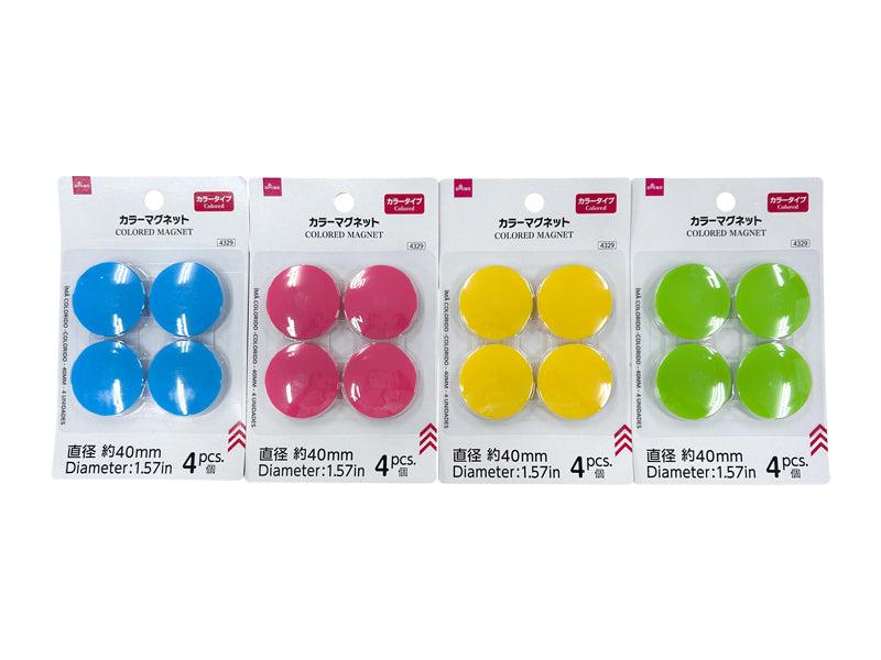 カラーマグネット（カラータイプ、４個） ダイソー(DAISO)