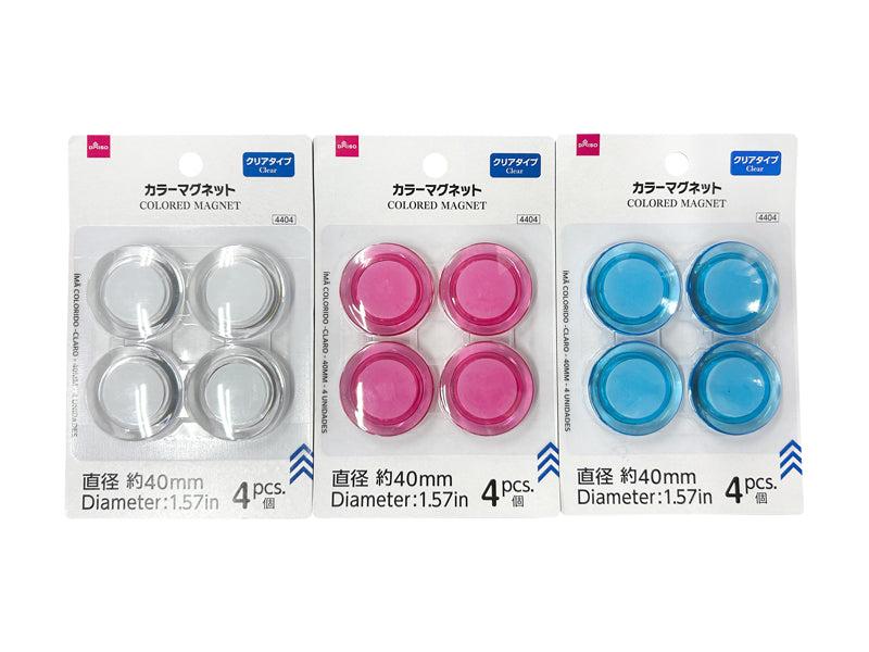カラーマグネット（クリアタイプ、４個） ダイソー(DAISO)
