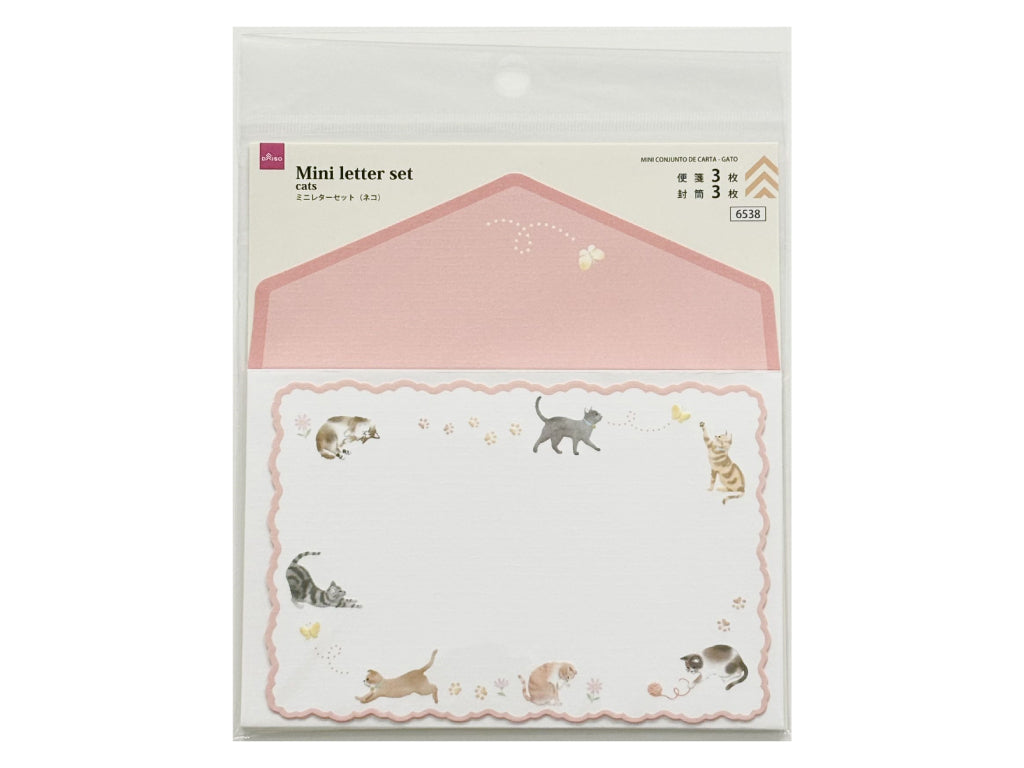ミニレターセット（ネコ） ダイソー(DAISO)