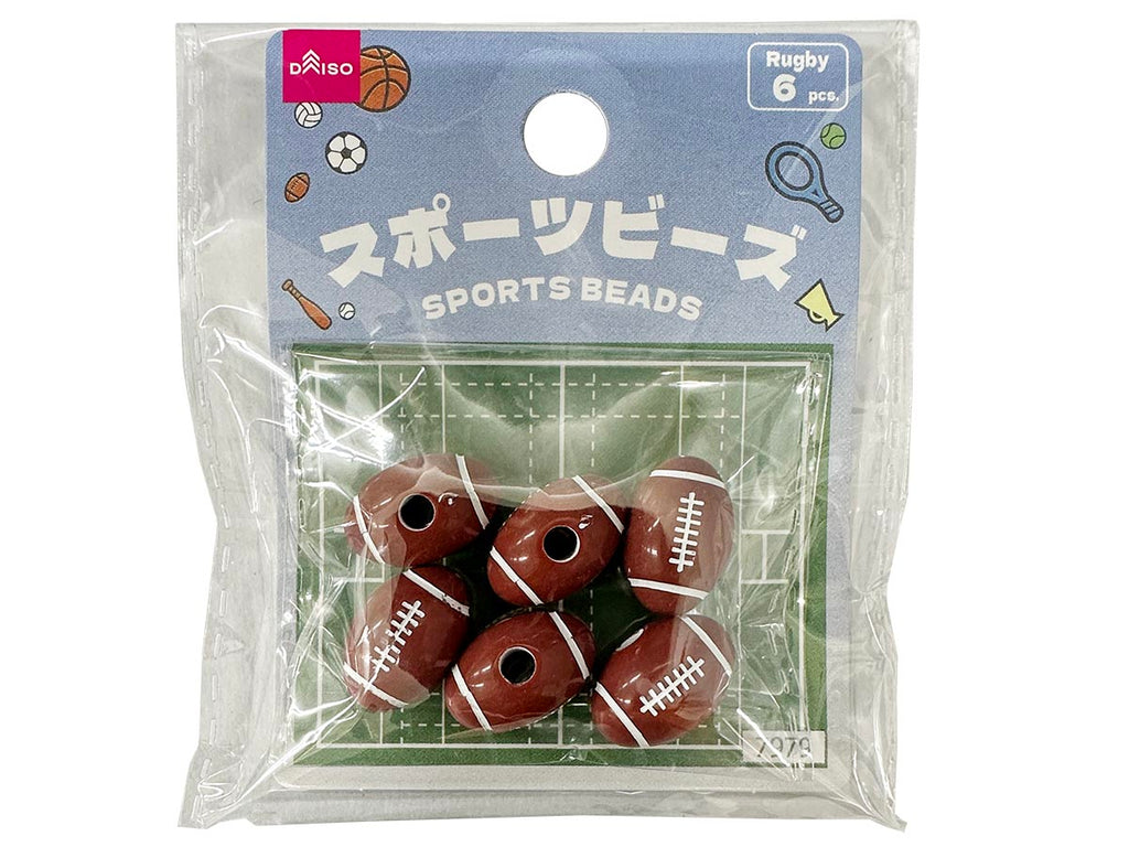 スポーツボールビーズ（ラグビー、６個） ダイソー(DAISO)