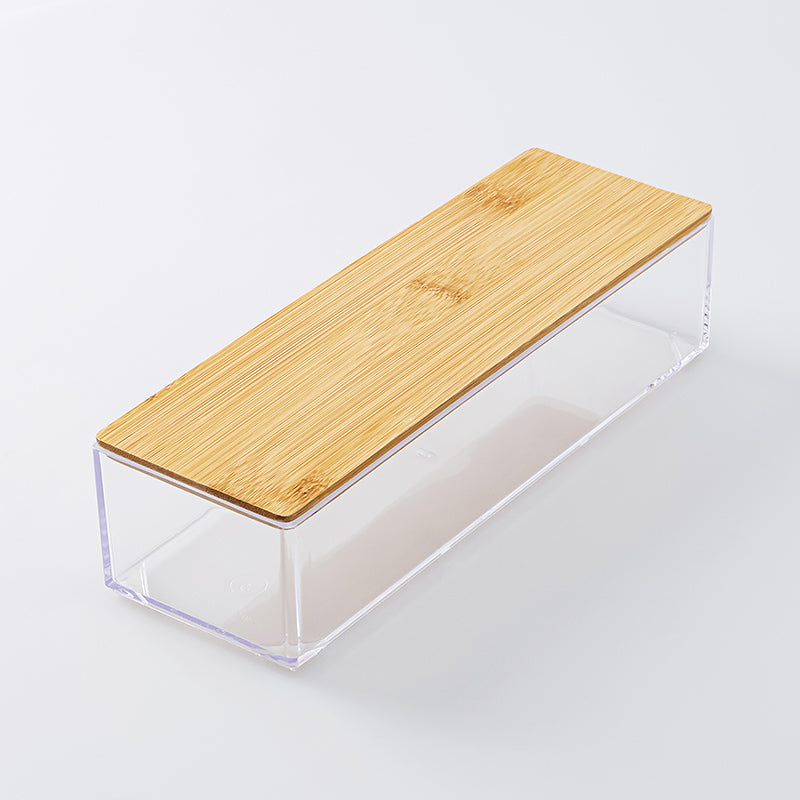 小物入れ竹製蓋付収納ケース６ｃｍ×２４．６ｃｍ×８．２ｃｍ ダイソー(DAISO)