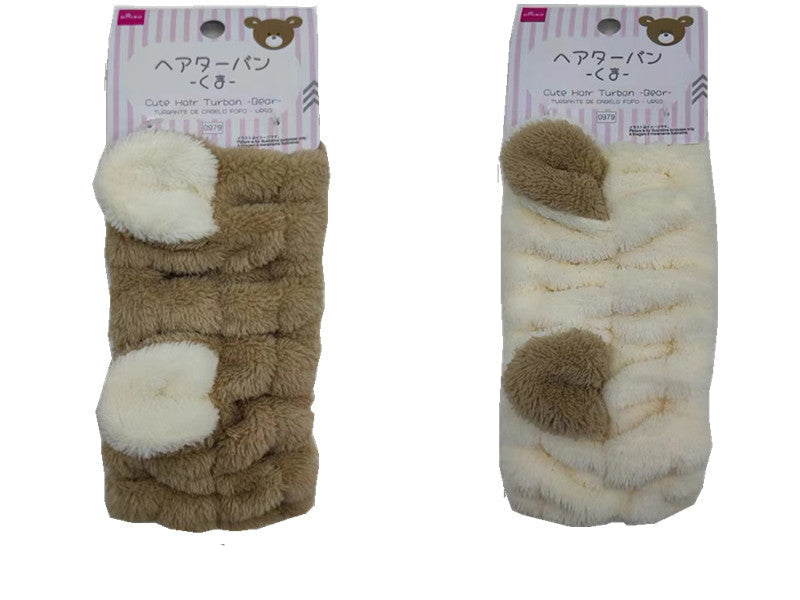 かわいいヘアターバン（くま） ダイソー(DAISO)