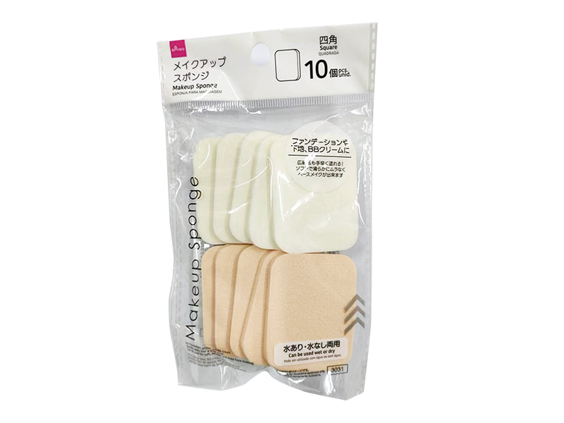 メイクアップスポンジ（四角、１０個） ダイソー(DAISO)