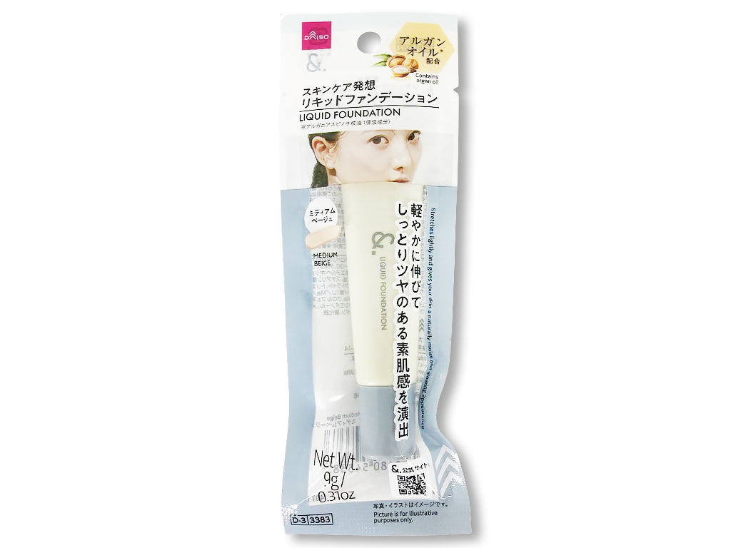 ＆．リキッドファンデーション ミディアムベージュ ダイソー(DAISO)