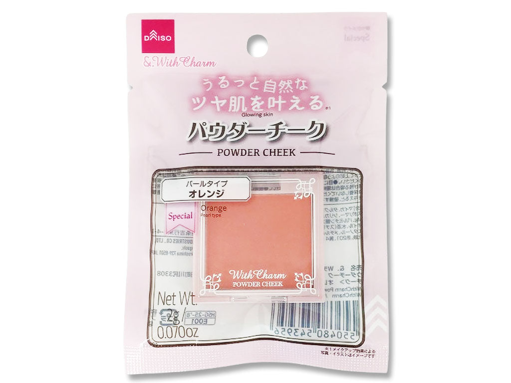 ＆．ＷｉｔｈＣｈａｒｍ パウダーチーク オレンジ ダイソー(DAISO)