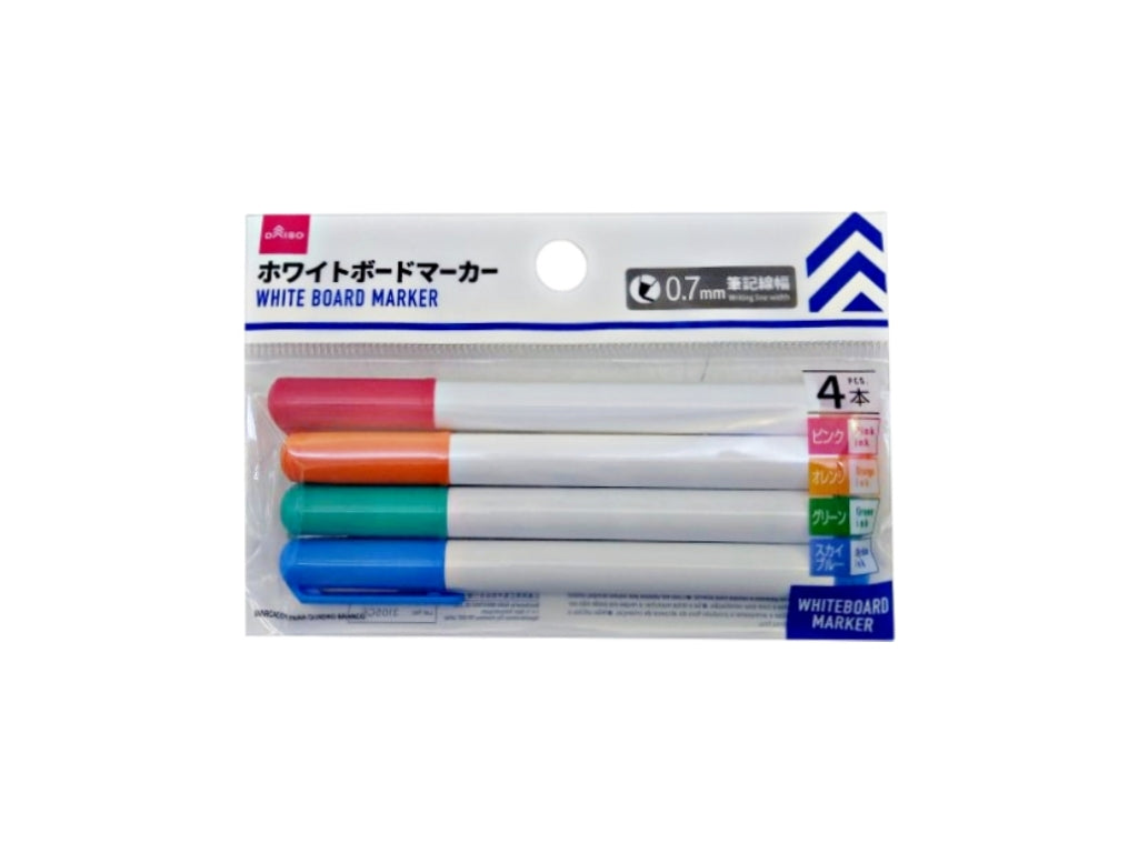 ホワイトボードマーカー４色 ダイソー(DAISO)
