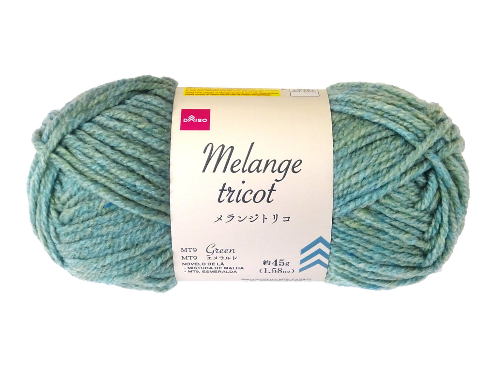 毛糸（メランジトリコ、ＭＴ９、エメラルド） ダイソー(DAISO)