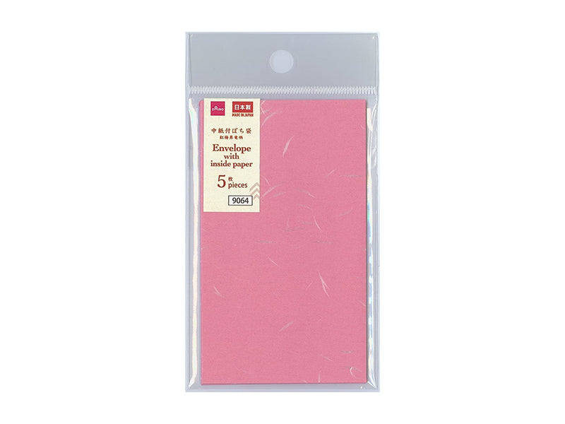 中紙付ぽち袋（紅梅昇竜柄、５枚） ダイソー(DAISO)