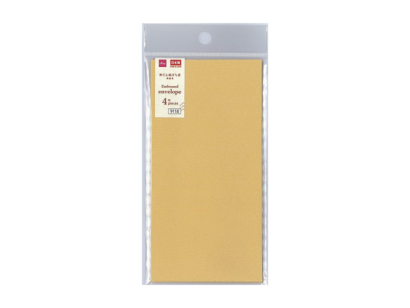 新だん紙ぽち袋（蜂蜜色、４枚） ダイソー(DAISO)