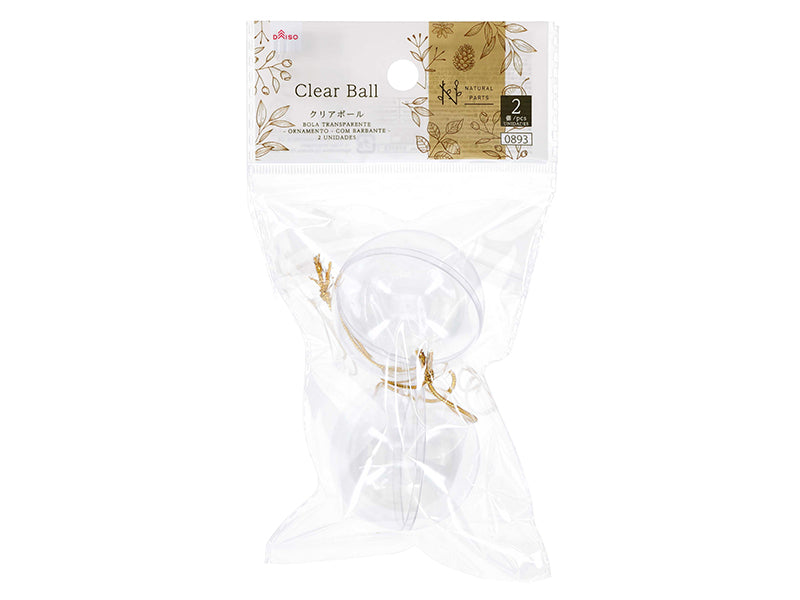 クリアボール（オーナメント、紐付、２個） ダイソー(DAISO)