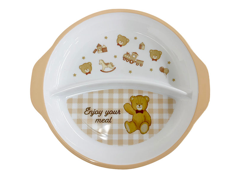 レンジ食器（セパレート皿、くま） ダイソー(DAISO)