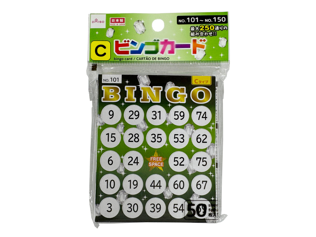 ビンゴカード（Ｃ） ダイソー(DAISO)