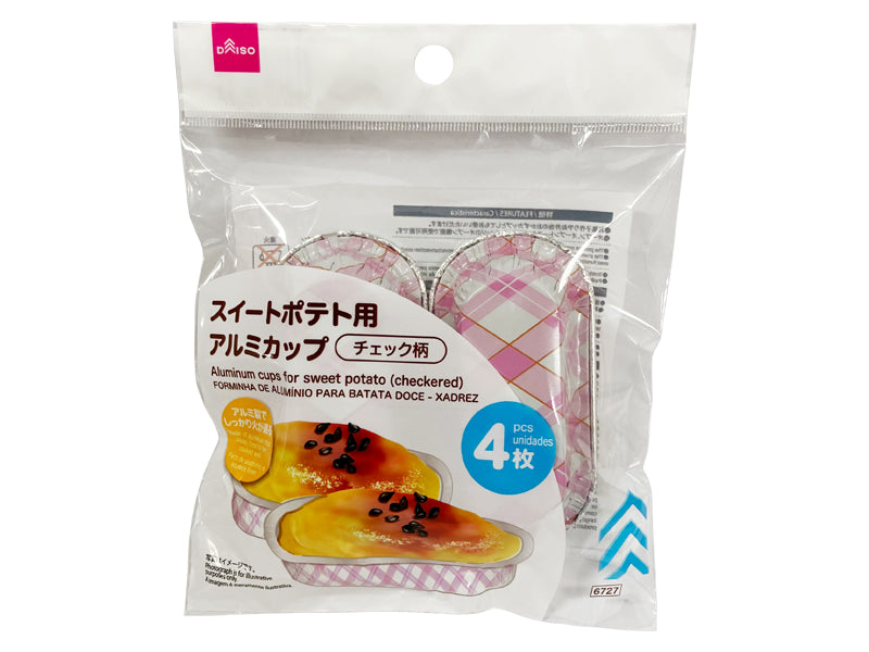 スイートポテト用アルミカップ（チェック柄） ダイソー(DAISO)