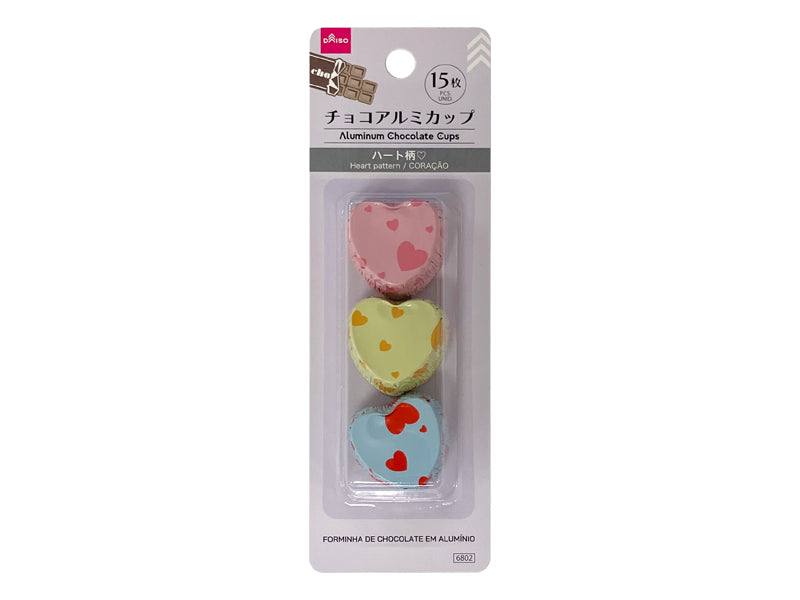 チョコアルミカップ（ハート柄） ダイソー(DAISO)