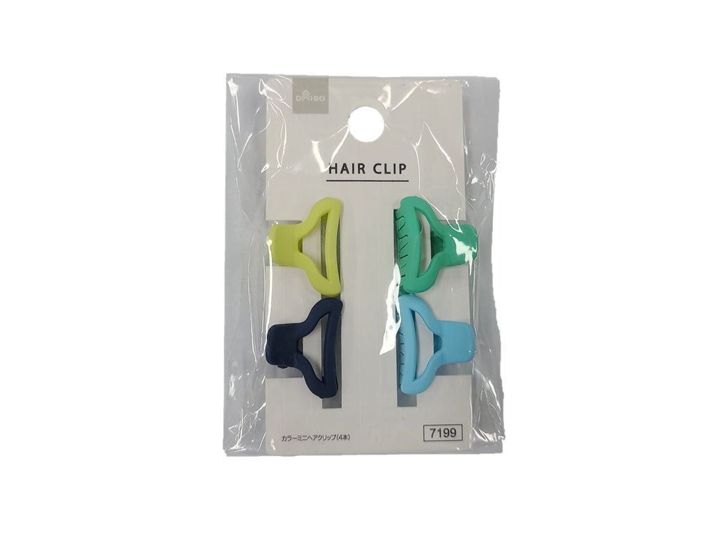 カラーミニヘアクリップ（４本） ダイソー(DAISO)