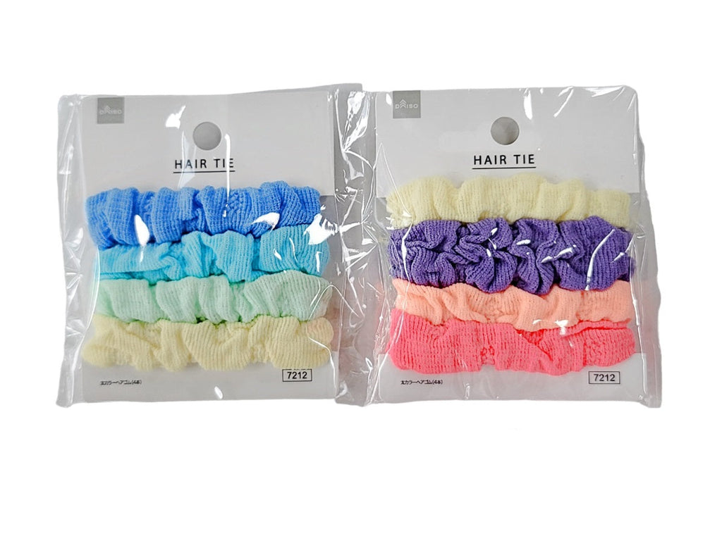 太カラーヘアゴム（４本） ダイソー(DAISO)