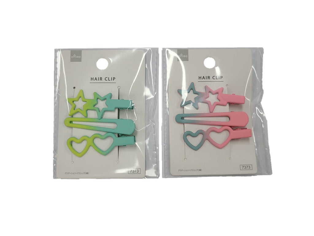 グラデーションヘアクリップ（３個） ダイソー(DAISO)