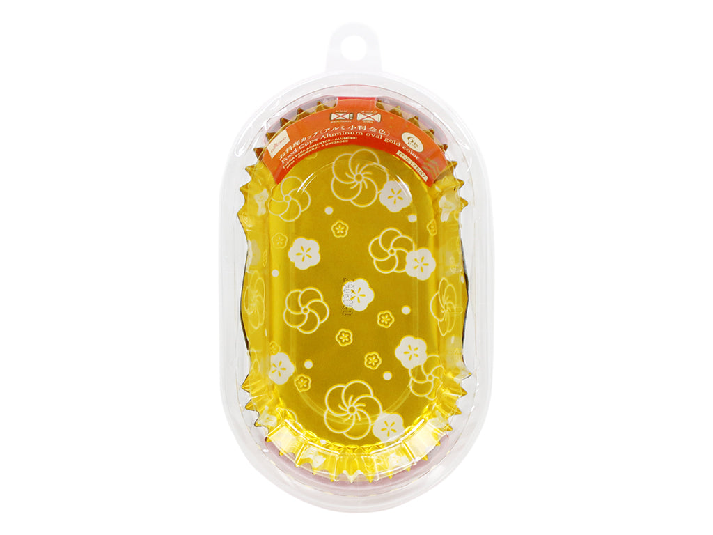 お料理カップ（アルミ、小判、金色、６枚） ダイソー(DAISO)
