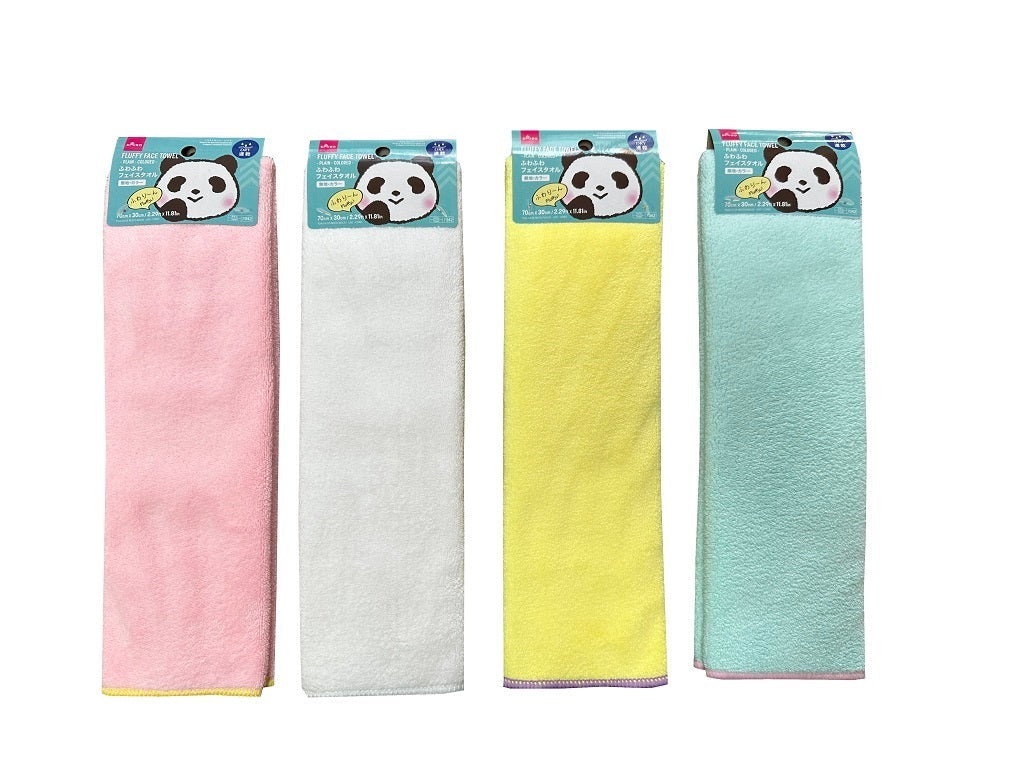 ふわふわフェイスタオル（無地、カラー） ダイソー(DAISO)