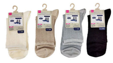 大人レディレギュラーソックス（光沢糸、ヘリンボーン柄） ダイソー(DAISO)