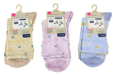 大人レディレギュラーソックス（フロート、花柄） ダイソー(DAISO)
