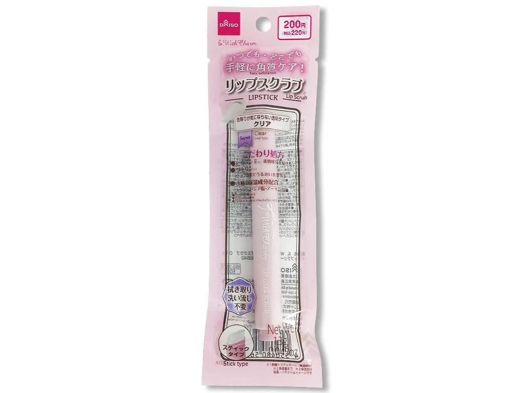 ＆．ＷｉｔｈＣｈａｒｍ リップスクラブ クリア ダイソー(DAISO)