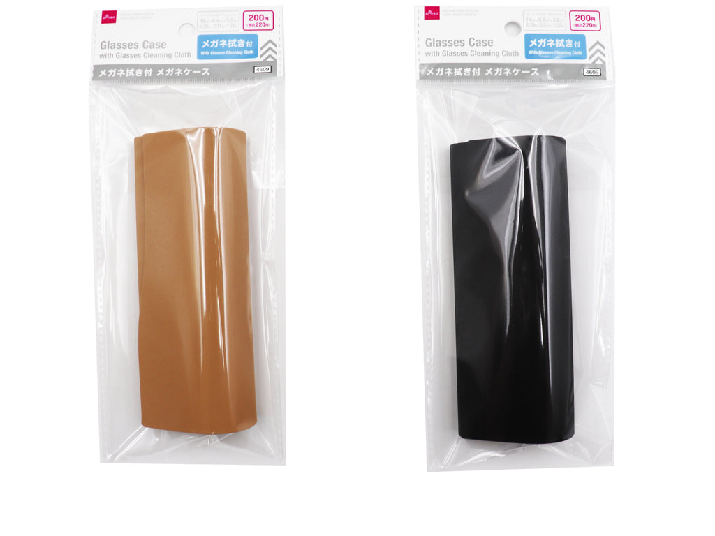 メガネ拭き付メガネケース ダイソー(DAISO)