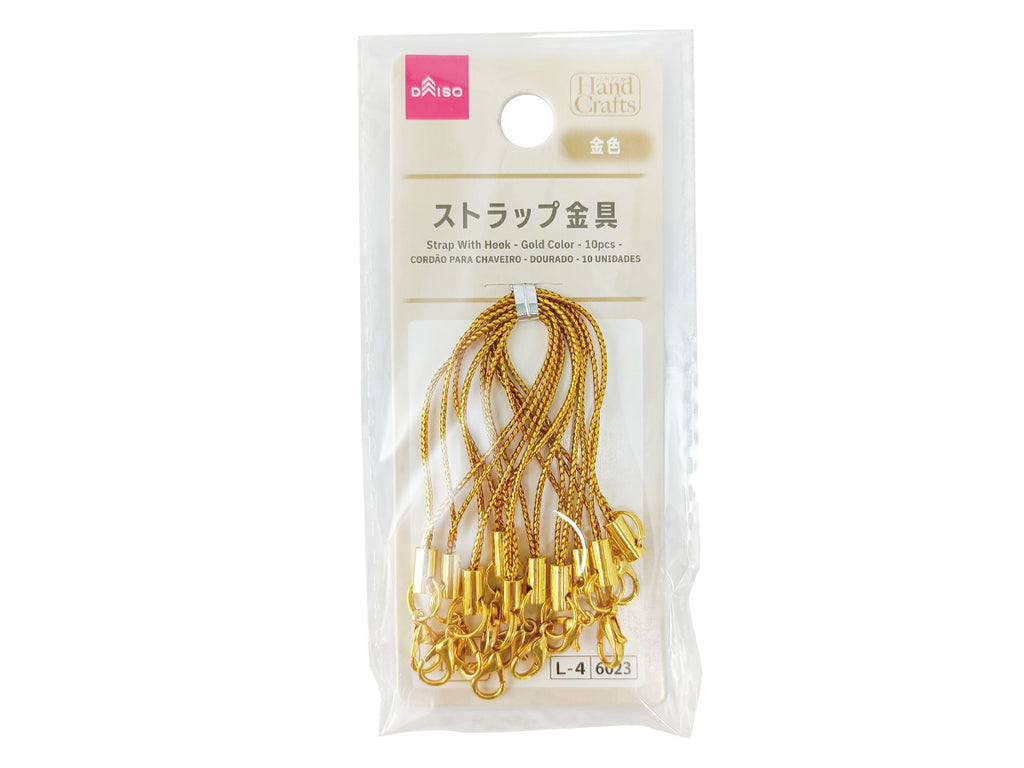 ストラップ金具（金色、１０個） ダイソー(DAISO)