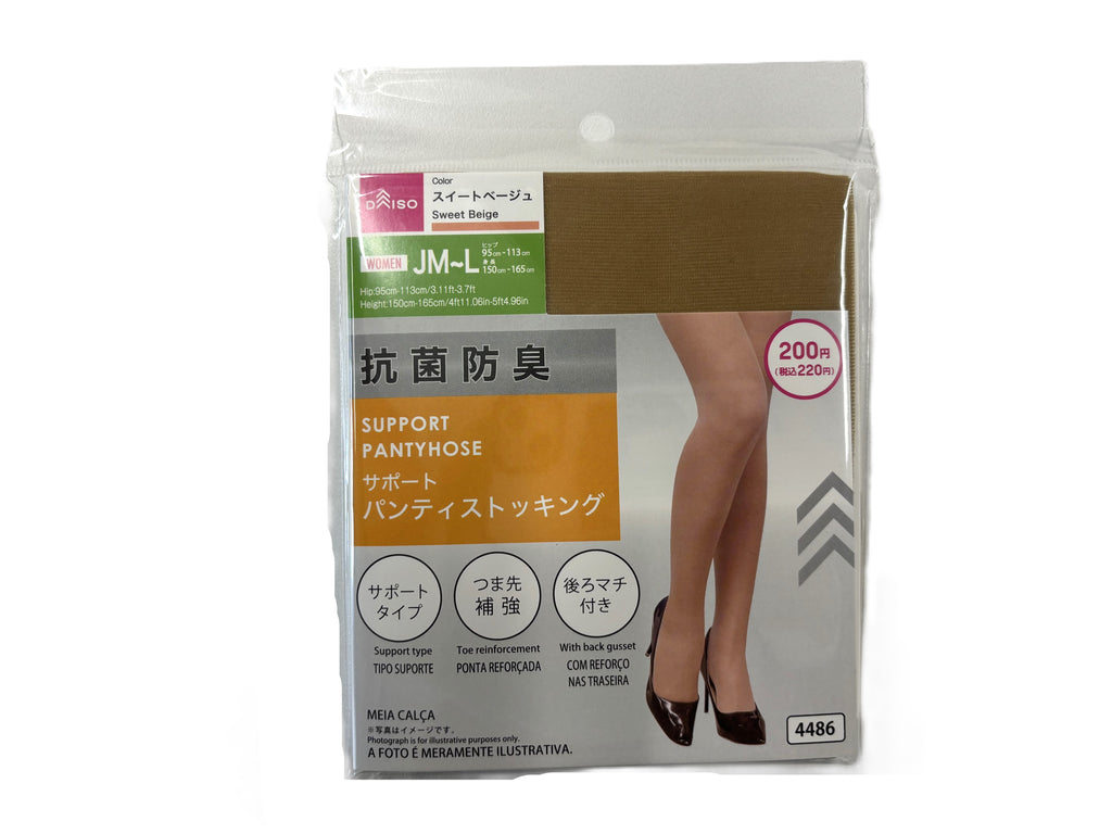 抗菌防臭サポートパンティストッキング（ＪＭーＬ、スイートベージュ） ダイソー(DAISO)