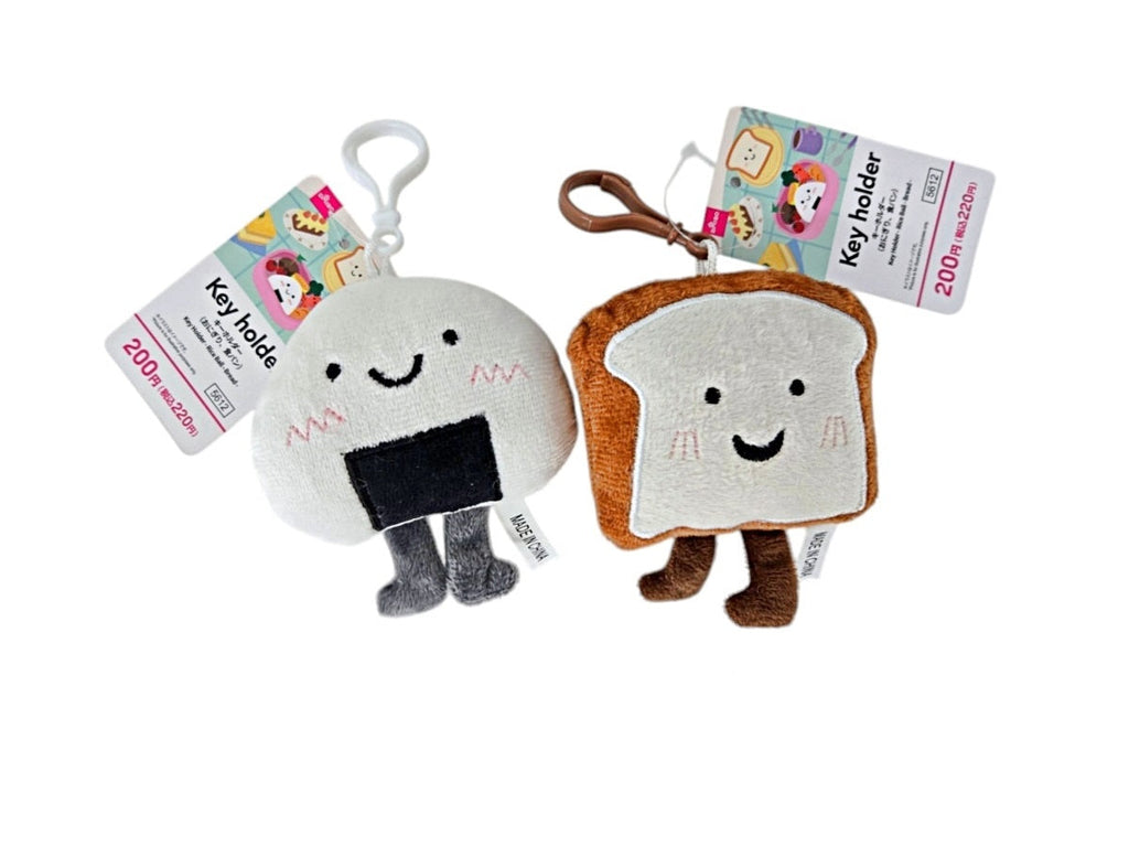 キーホルダー（おにぎり、食パン） ダイソー(DAISO)