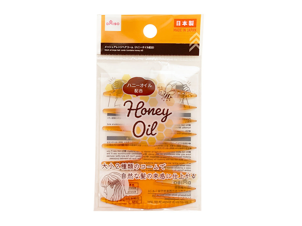 メッシュアレンジヘアコーム（ハニーオイル配合） ダイソー(DAISO)