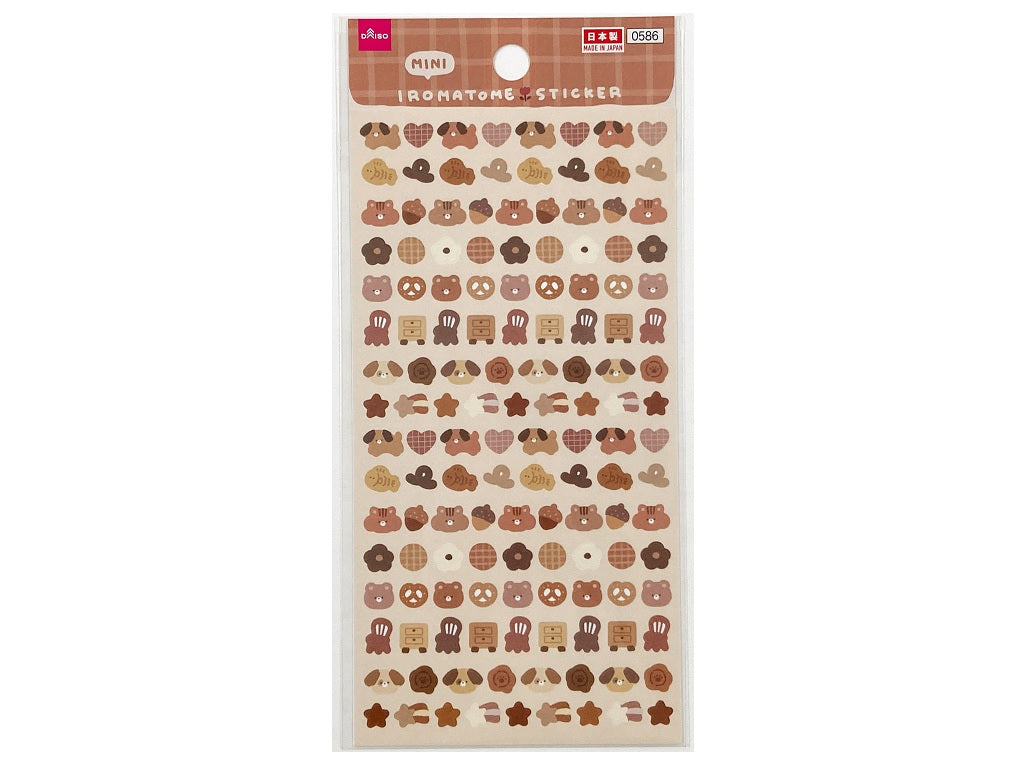 シール（ミニいろまとめ、ブラウン） ダイソー(DAISO)