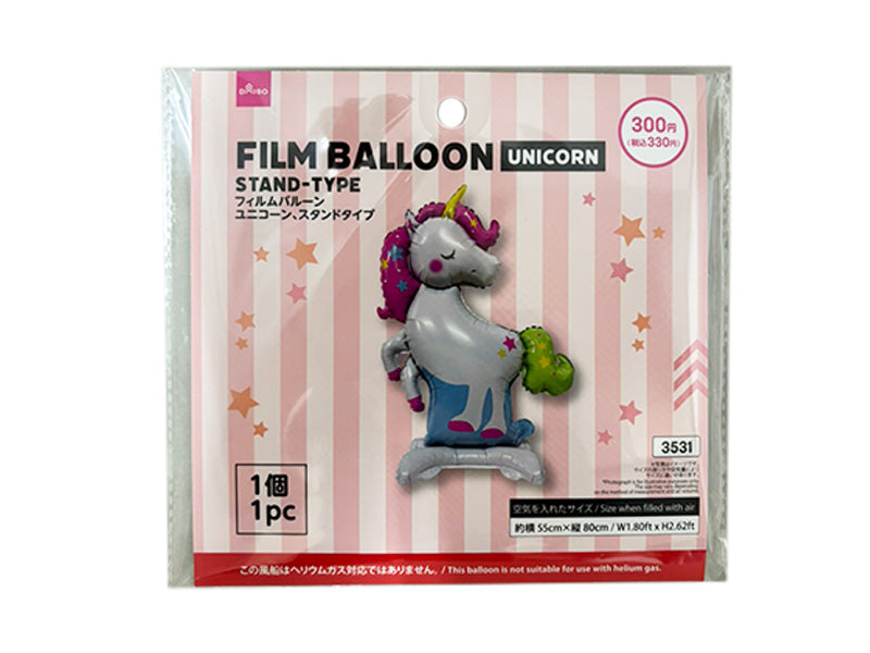 フィルムバルーン（ユニコーン、スタンドタイプ） ダイソー(DAISO)