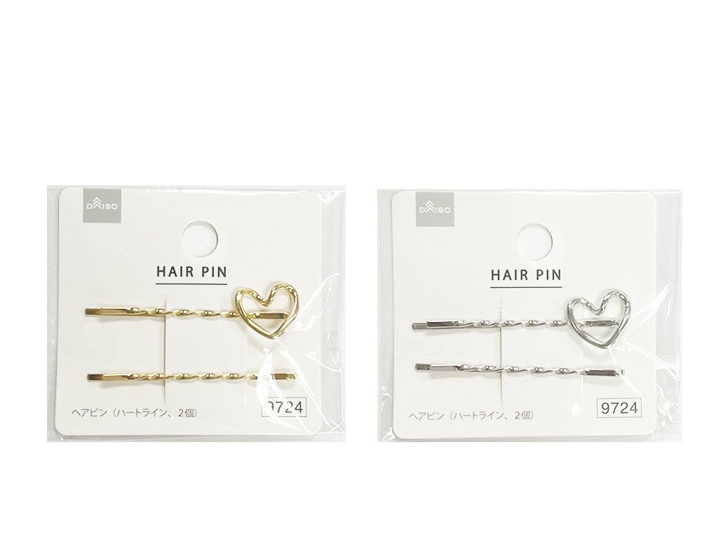 ヘアピン（ハートライン、２個） ダイソー(DAISO)